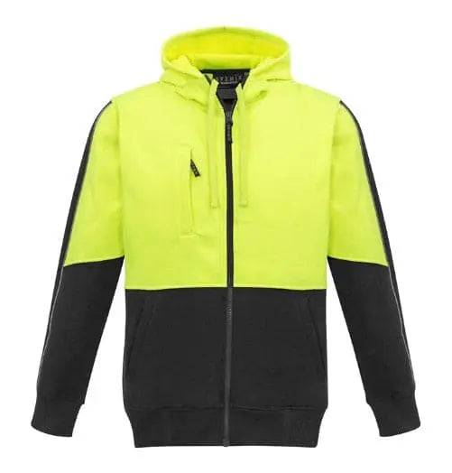 Syzmik Workwear Unisex Hi Vis Full Zip Hoodie ZT485 Metro Workwear.
